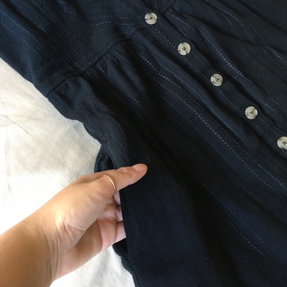 Button Down Little Black Dress - Picture 6 of 10